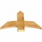 Ekena Millwork Bellingham Rough Sawn Timber Gable Bracket, Western Red Cedar, 36"W x 23"H x 2"D x 6"F, 15/12 Pitch GBW036X23X0206BEL00RWR - alternate 3